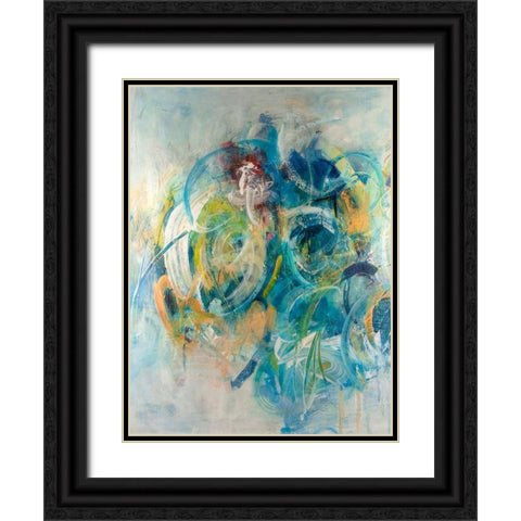 Silent Energy II Black Ornate Wood Framed Art Print with Double Matting by Combs, Joyce