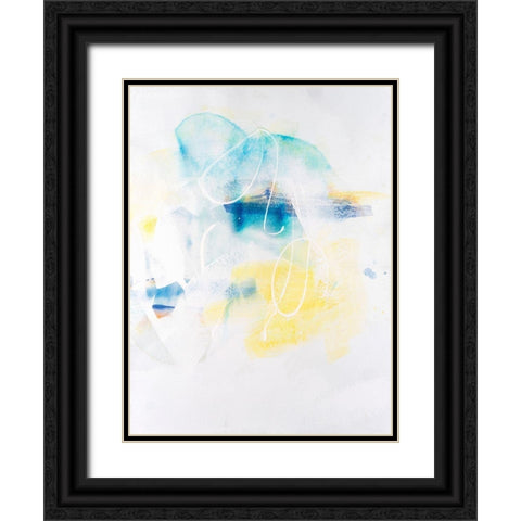 Spacial II Black Ornate Wood Framed Art Print with Double Matting by Combs, Joyce