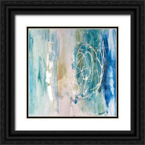 Salty Sea II Black Ornate Wood Framed Art Print with Double Matting by Combs, Joyce
