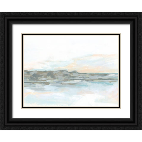 Rock Coast I Black Ornate Wood Framed Art Print with Double Matting by Vess, June Erica