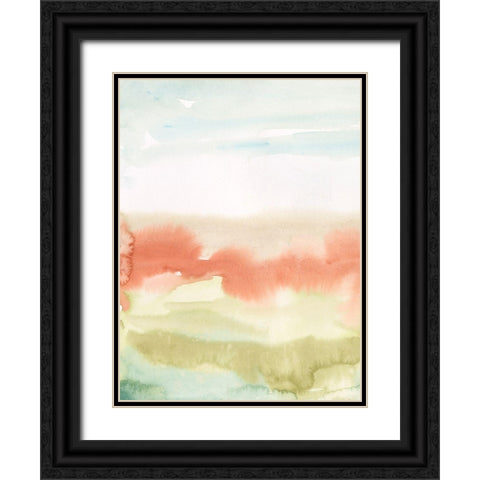 Blushing Sunrise I Black Ornate Wood Framed Art Print with Double Matting by Longley, Alicia