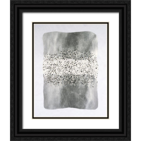 Neoprene II Black Ornate Wood Framed Art Print with Double Matting by Lam, Vanna