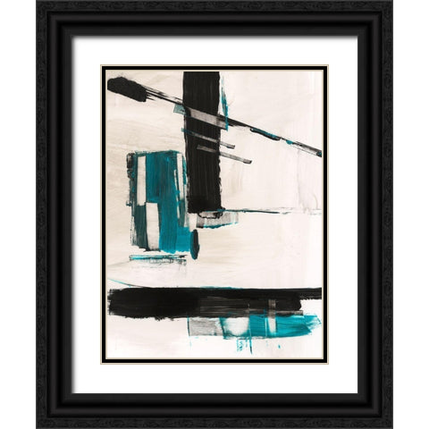 Geometry Notes II Black Ornate Wood Framed Art Print with Double Matting by Harper, Ethan