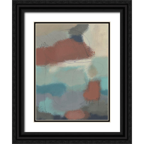 Floating By II Black Ornate Wood Framed Art Print with Double Matting by Moore, Regina