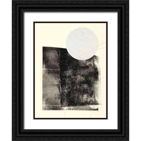 Black And White Roller II Black Ornate Wood Framed Art Print with Double Matting by Green, Jacob