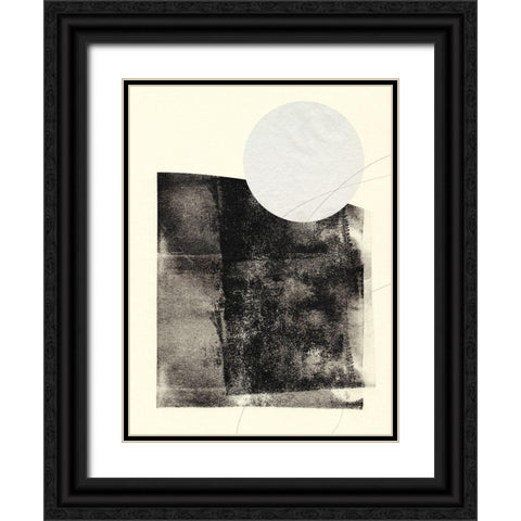 Black And White Roller II Black Ornate Wood Framed Art Print with Double Matting by Green, Jacob