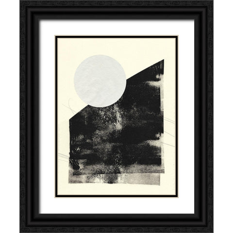 Black And White Roller III Black Ornate Wood Framed Art Print with Double Matting by Green, Jacob