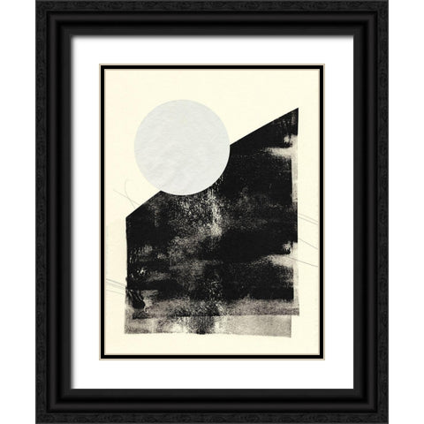 Black And White Roller III Black Ornate Wood Framed Art Print with Double Matting by Green, Jacob