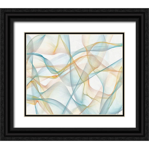 Curves and Waves VI Black Ornate Wood Framed Art Print with Double Matting by Saunders, Alonzo