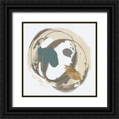 Circular Inclusion II Black Ornate Wood Framed Art Print with Double Matting by Saunders, Alonzo