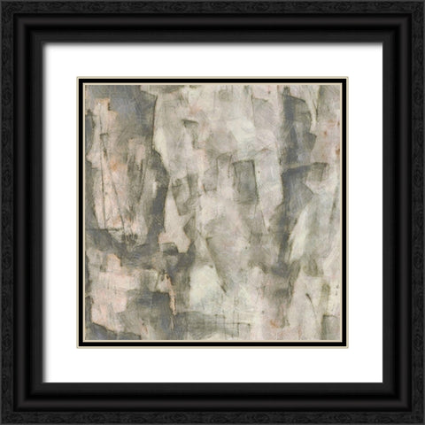 Grey Space II Black Ornate Wood Framed Art Print with Double Matting by Saunders, Alonzo