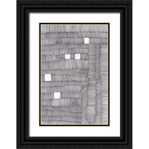 Tedious II Black Ornate Wood Framed Art Print with Double Matting by Moore, Regina