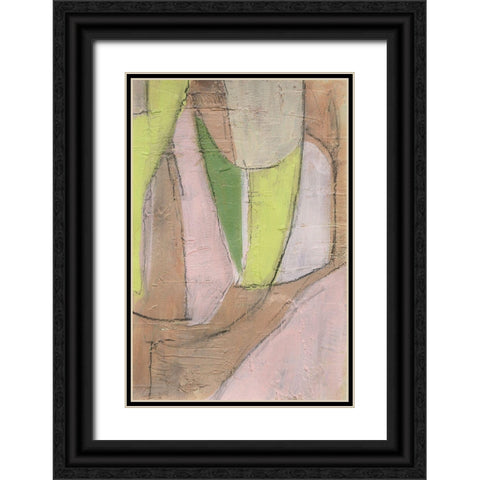 Many Layers I Black Ornate Wood Framed Art Print with Double Matting by Moore, Regina