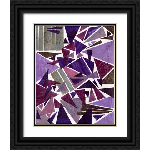 Purple Dream I Black Ornate Wood Framed Art Print with Double Matting by Moore, Regina