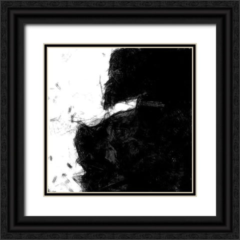 Sketchy I Black Ornate Wood Framed Art Print with Double Matting by Saunders, Alonzo