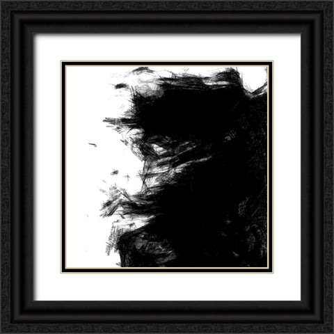 Sketchy III Black Ornate Wood Framed Art Print with Double Matting by Saunders, Alonzo