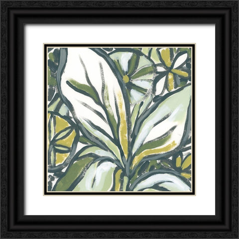 Fauvist Tropical I Black Ornate Wood Framed Art Print with Double Matting by Vess, June Erica