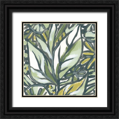 Fauvist Tropical III Black Ornate Wood Framed Art Print with Double Matting by Vess, June Erica