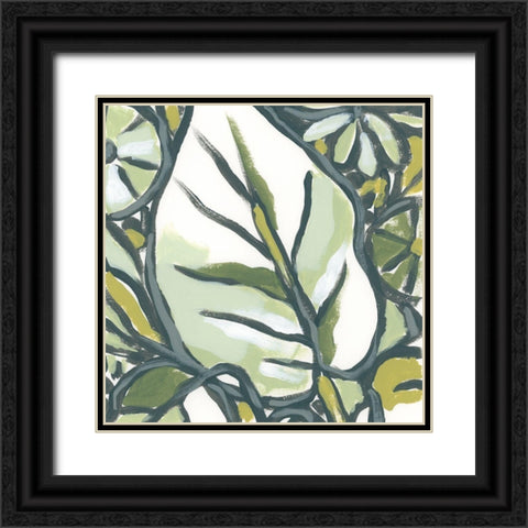 Fauvist Tropical V Black Ornate Wood Framed Art Print with Double Matting by Vess, June Erica