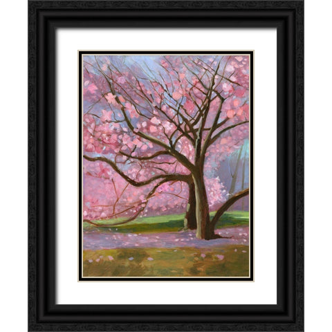 Maggie Black Ornate Wood Framed Art Print with Double Matting by Sweetwater