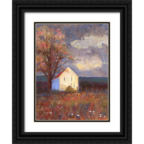 September Black Ornate Wood Framed Art Print with Double Matting by Sweetwater