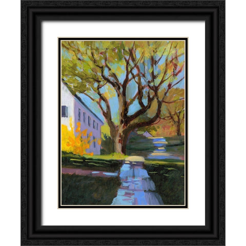 Spring in New England Black Ornate Wood Framed Art Print with Double Matting by Sweetwater