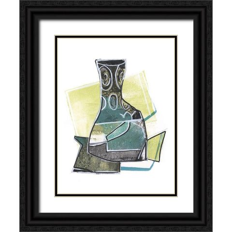 Jubilee Jugs I Black Ornate Wood Framed Art Print with Double Matting by Combs, Joyce