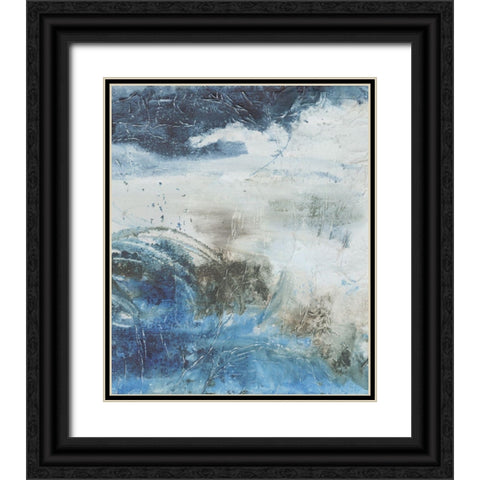 Coastal Seas I Black Ornate Wood Framed Art Print with Double Matting by Combs, Joyce