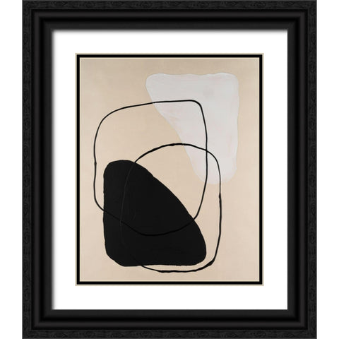 Avant Mod II Black Ornate Wood Framed Art Print with Double Matting by Lam, Vanna