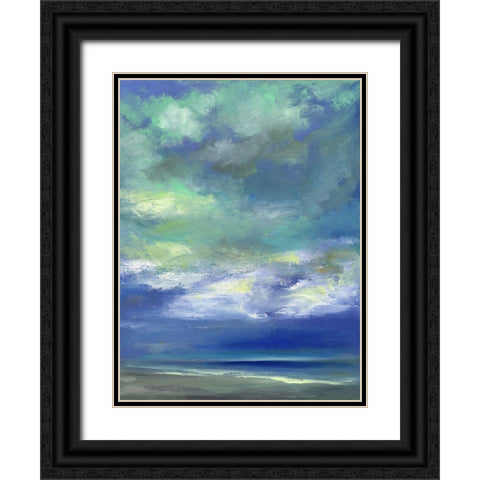 Island Midday Black Ornate Wood Framed Art Print with Double Matting by Finch, Sheila
