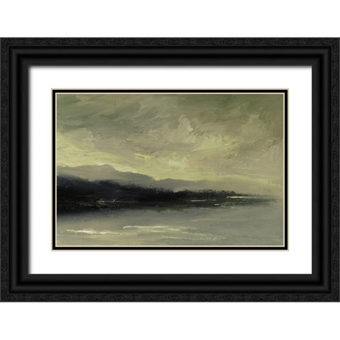 Coastal Dawn Black Ornate Wood Framed Art Print with Double Matting by Finch, Sheila
