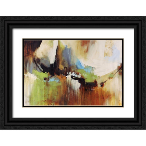 Sienna Black Ornate Wood Framed Art Print with Double Matting by Edmunds, Sydney