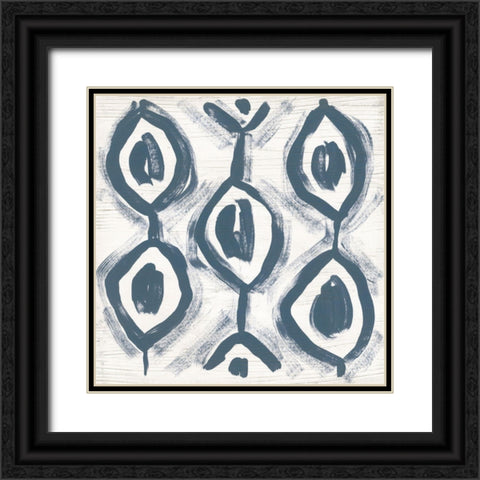 Decorative Signals VIII Black Ornate Wood Framed Art Print with Double Matting by Vess, June Erica