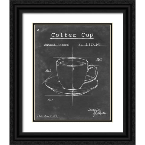 Morning Routine II Black Ornate Wood Framed Art Print with Double Matting by Harper, Ethan