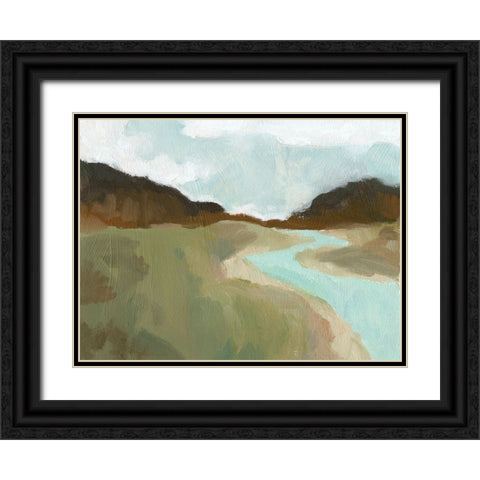 Coldwater Hills I Black Ornate Wood Framed Art Print with Double Matting by Green, Jacob