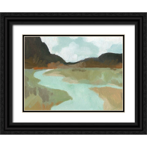 Coldwater Hills II Black Ornate Wood Framed Art Print with Double Matting by Green, Jacob