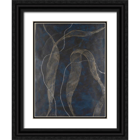 Laminar Flow I Black Ornate Wood Framed Art Print with Double Matting by Willett, Michael