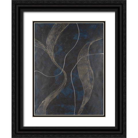 Laminar Flow II Black Ornate Wood Framed Art Print with Double Matting by Willett, Michael