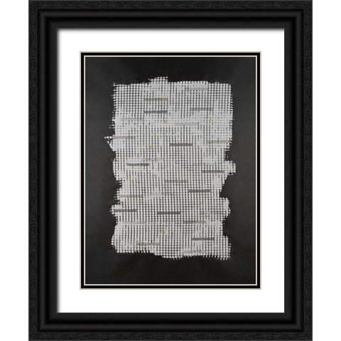 Bits And Bytes I Black Ornate Wood Framed Art Print with Double Matting by Willett, Michael
