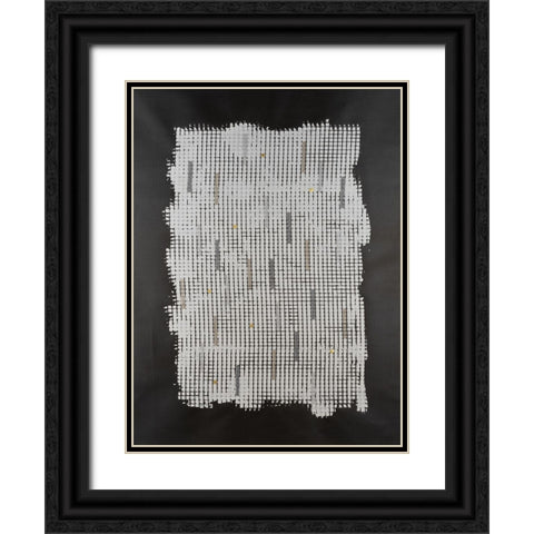 Bits And Bytes II Black Ornate Wood Framed Art Print with Double Matting by Willett, Michael