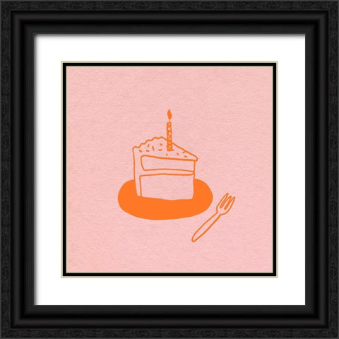 Lets Order Dessert II Black Ornate Wood Framed Art Print with Double Matting by Sizemore, Natalie