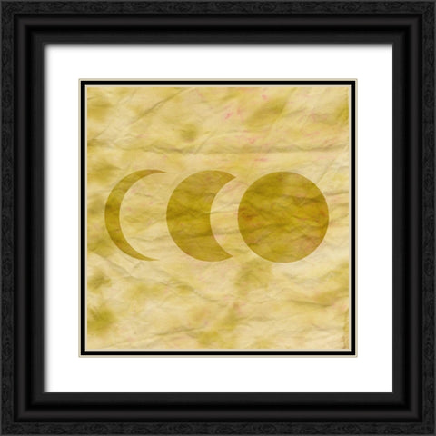 Tie Dye Moon I Black Ornate Wood Framed Art Print with Double Matting by Sizemore, Natalie