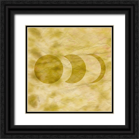 Tie Dye Moon II Black Ornate Wood Framed Art Print with Double Matting by Sizemore, Natalie