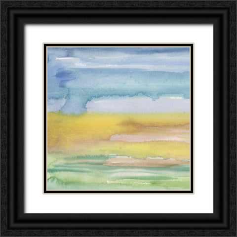 Morning Earth I Black Ornate Wood Framed Art Print with Double Matting by Longley, Alicia