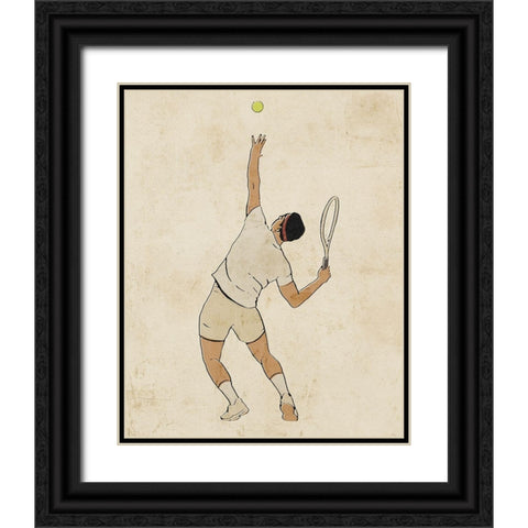 Sportsman I Black Ornate Wood Framed Art Print with Double Matting by Barnes, Victoria