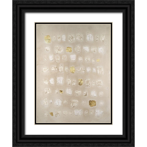 Embellished Cobblestone II Black Ornate Wood Framed Art Print with Double Matting by Lam, Vanna