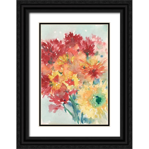 Floral Treats II Black Ornate Wood Framed Art Print with Double Matting by Dixon, Samuel