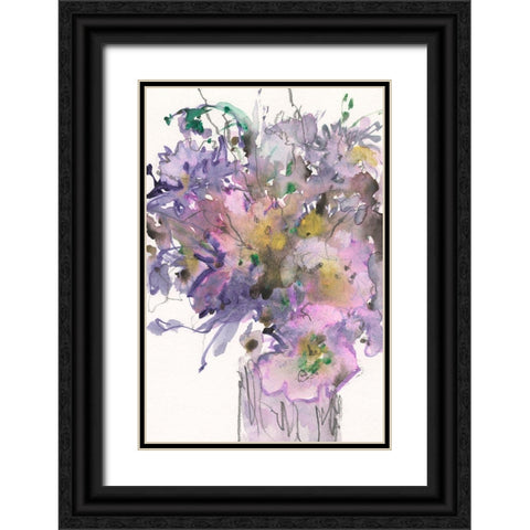 All that Glitters I Black Ornate Wood Framed Art Print with Double Matting by Dixon, Samuel