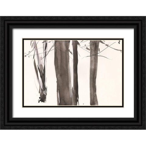 Under the Winter Tree I Black Ornate Wood Framed Art Print with Double Matting by Dixon, Samuel