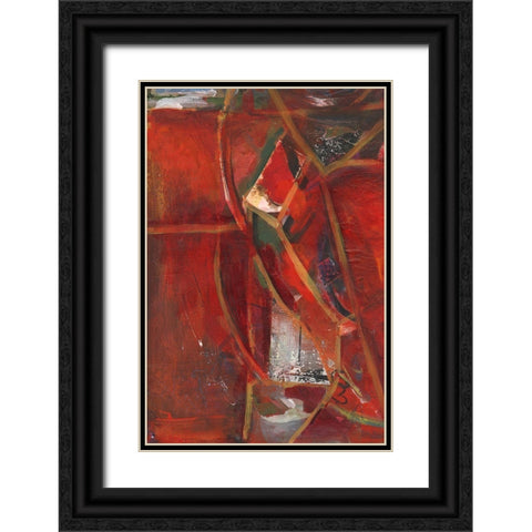 City Life II Black Ornate Wood Framed Art Print with Double Matting by Combs, Joyce